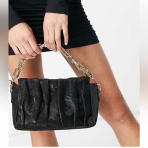 NWT- EGO - VELVET PLEATED BAG